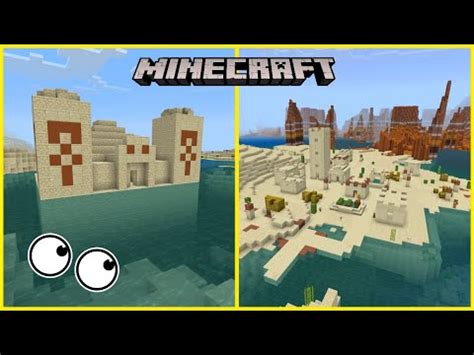 Village And Floating Desert Temple Spawn Seed Minecraft