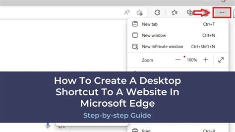 How To Create A Desktop Shortcut To A Website In Microsoft Edge Easy