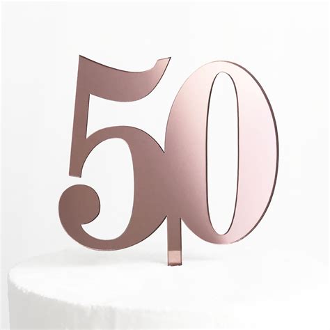 Classic Number 50 Cake Topper | SANDRA DILLON DESIGN