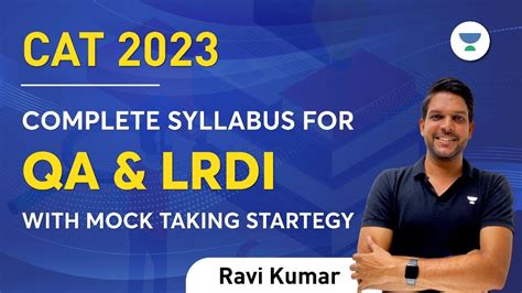 Cat Complete Syllabus For Qa Lrdi With Mock Taking Strategy