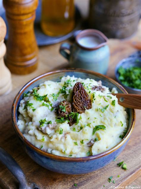 Purée de pommes de terre aux morilles savoureuse parfumée Recette