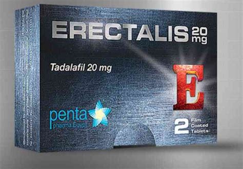 Erectalis 20 mg 2 F.C. Tablet - Order Now | Vezeeta Pharmacy