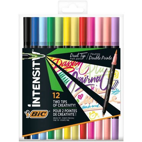 BIC Intensity Dual Tip Rotuladores de Colores Clásicos y Pastel con