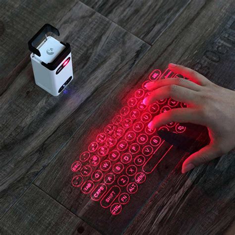 Laser keyboard projector - hologram virtual keyboard projector with bluetooth for smartphone ...