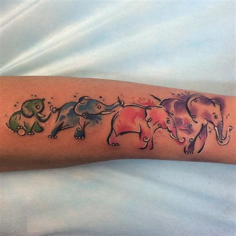 Watercolor Elephant Tattoo Designs,Ideas and Meaning - Tattoos For You