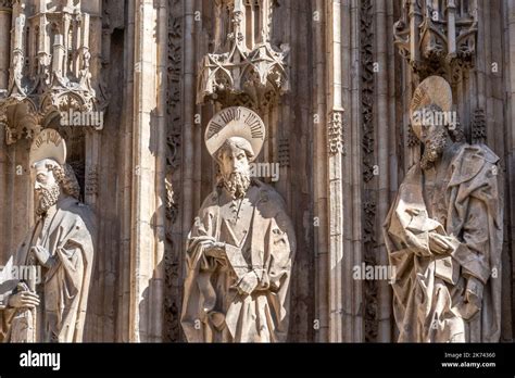 Detailed Architecture Outside The Primatial Cathedral Of Saint Mary Of