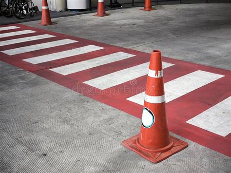 Crosswalk on the Road in the City for Safety when People Walking Cross ...