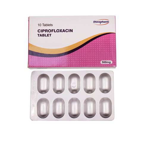 Cipro Ciprofloxacin Oral Tablet Mg Antibiotic Medicine With Gmp