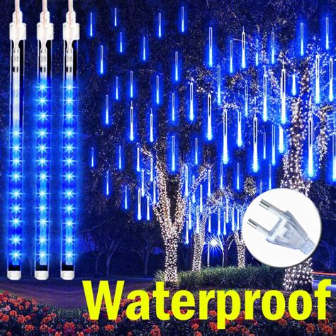 Solar Meteor Shower Rain Light Outdoor Lighting Cm Cm Upgraded