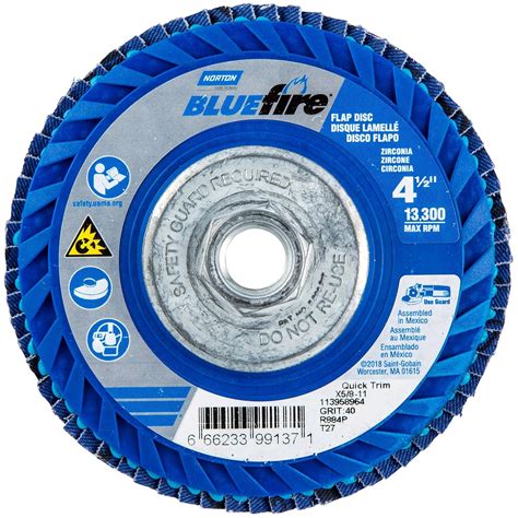 Flap Disc 4 1 2 In X 40 Grit 5 8 11 Abrasive Flap Discs Amazon