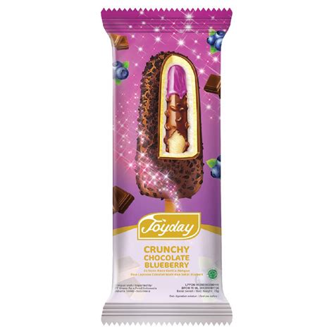 Jual Joyday Ice Cream Crunchy Chocolate Blueberry 1 Karton 35 Pcs