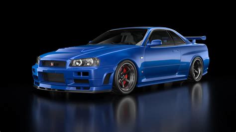 Nissan Gt R R34 V Spec 3D Model TurboSquid 1582669