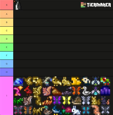 Terraria Critters Tier List (Community Rankings) - TierMaker