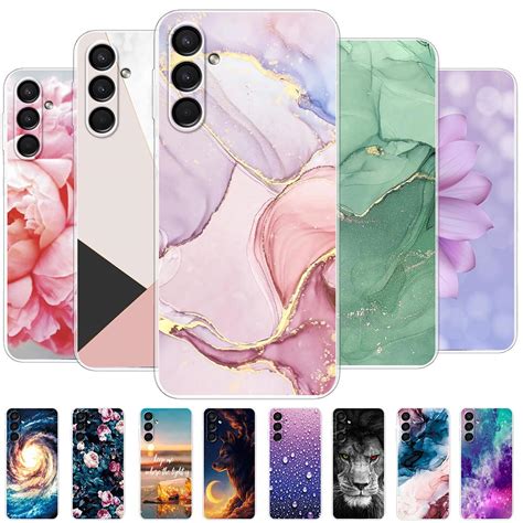 For Samsung Galaxy A24 4g Case For Samsunga24 A 24 Marble Clear Soft Silicone Phone Case