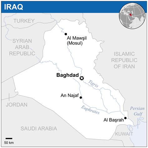 Large political map of Iraq | Iraq | Asia | Mapsland | Maps of the World