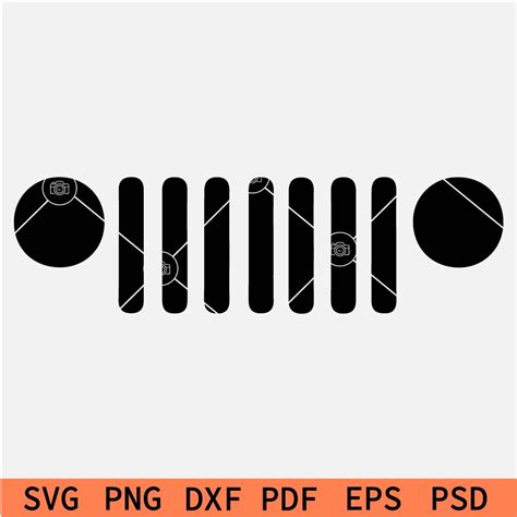 Jeep Grill Svg Jeep Car Grill Svg