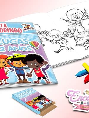 15 Kits De Colorir 3 Palavrinhas Compre Produtos Personalizados No Elo7