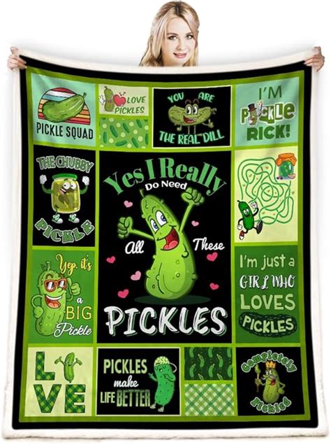 Amazon Peakman Pickle Blanket Funny Pickle Gifts Blanket Pickle