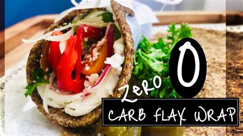 Zero Carb Flaxseed Wrap Flatbread Wrap Tortilla Wrap Keto Vegan