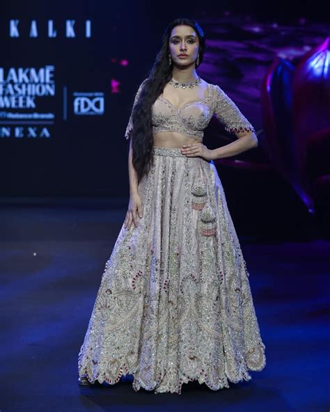 Shraddha Kapoor Stuns In Pastel Lehenga At Lakme Fashion Week X Fdci