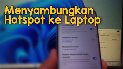 Cara Menyambungkan Hotspot Realme Ke Laptop Di HP Realme C55 Realme UI