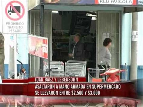 A mano armada asaltaron un supermercado y se llevaron más de 2 500