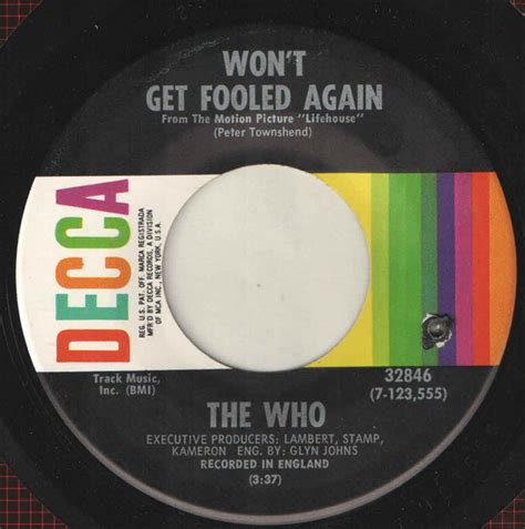 The Who - Won't Get Fooled Again (1971, Pinckneyville, Vinyl) | Discogs