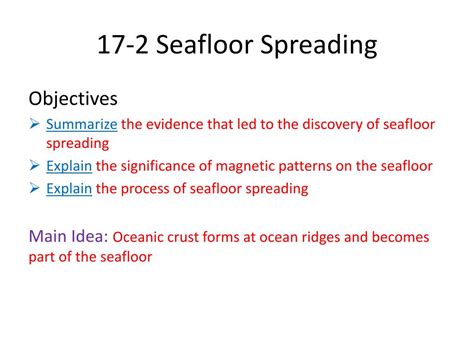 Powerpoint Of Seafloor Spreading Theory Home Alqu