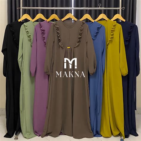 Jual Salsa Dress Gamis Dewasa Polos Simple Bahan Crinkle Airflow Busui