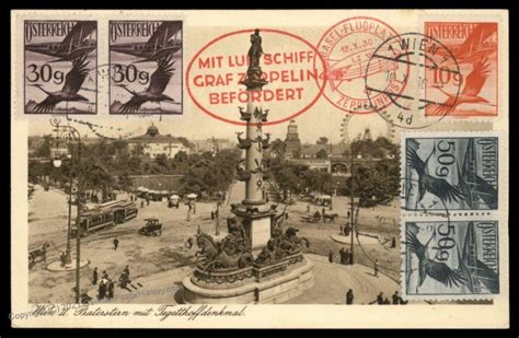 Austria Germany 1930 Graf Zeppelin Si93 Switzerland Basel 95 Flown