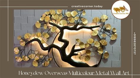 Honeydew Overseas Multicolour Metal Wall Art With LED Metal Wall Art