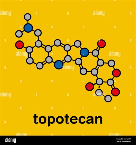 Mol Cula De Medicamento Contra El C Ncer De Topotecan Ilustraci N