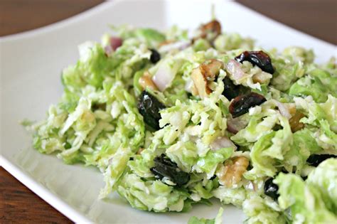 Shredded Brussels Sprouts Salad With Walnuts · Rachels Nourishing Kitchen