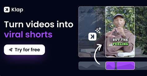 Klap | Turn videos into viral shorts