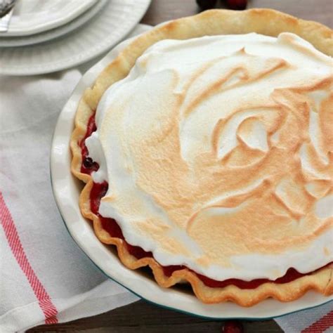 Cranberry Meringue Pie Recipe One Sweet Appetite