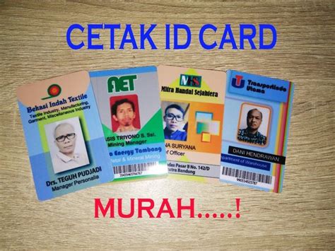 Jual Cetak Pvc Id Card Murah Full Colour Sisi Di Lapak Alfafa Grafika