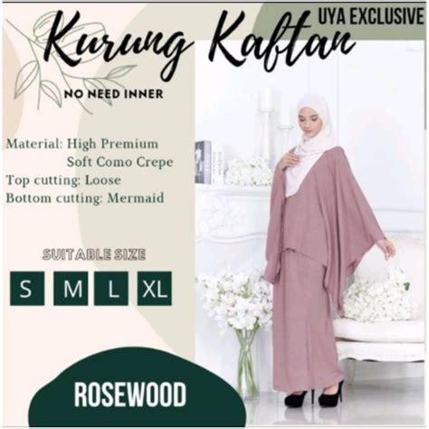 Baju Kurung Kaftan Fit Size Free Size Plus Size Baju Raya Baju Raya