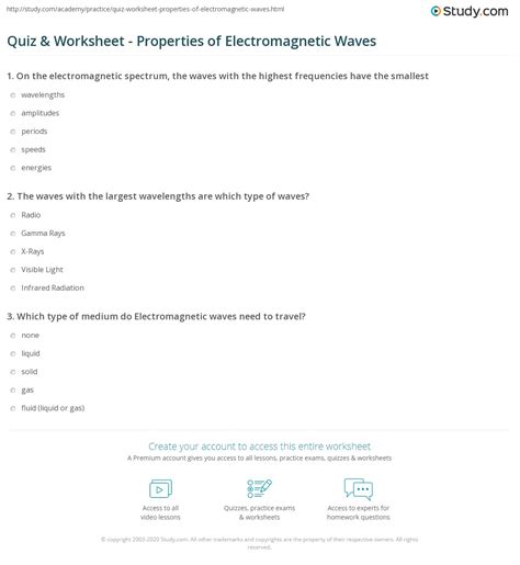 Understand Sound Waves And Their Properties Worksheet Edplace