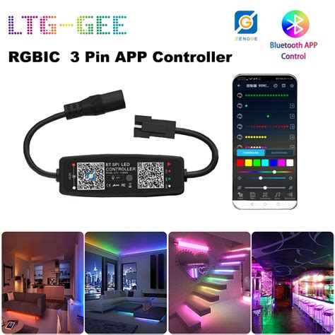 Ltg Gee Bluetooth Pixel Light Controller Ws Ws B Ws Dimmer