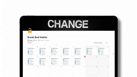 Break Bad Habits Reversed Habit Tracker Notion Template