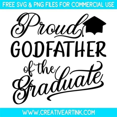 Proud God Father Of The Graduate Svg Free Svg Files