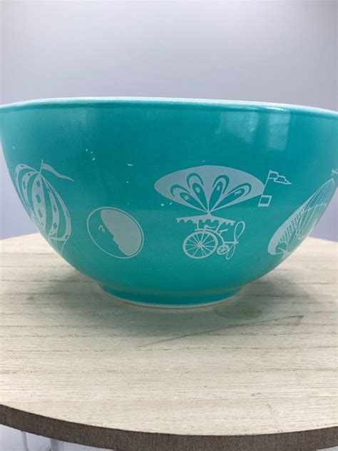 Pyrex Hot Air Balloons Promotional Cinderella Bowl Chip Dip Set EBay