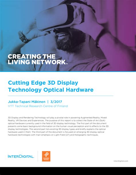 Cutting Edge 3D Display Technology Optical Hardware | InterDigital.com