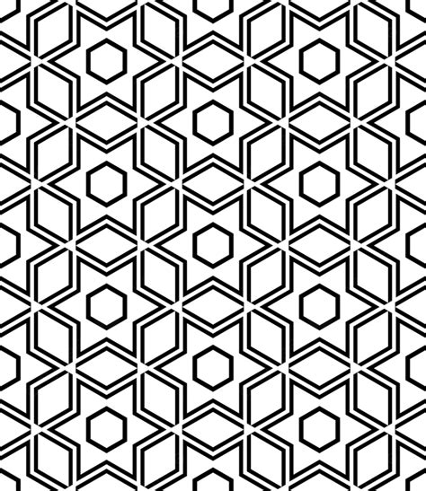 Geometric Shape Seamless Pattern Vector Art Illustration Background Fashion Modern Creative