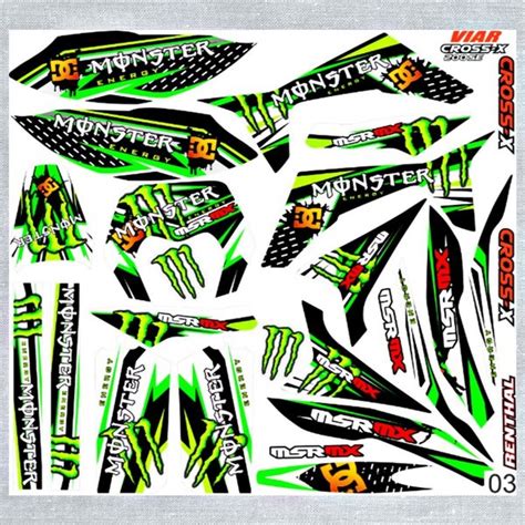 Jual Decal Sticker Striping Fullbody Variasi Viar Cross X Es Di