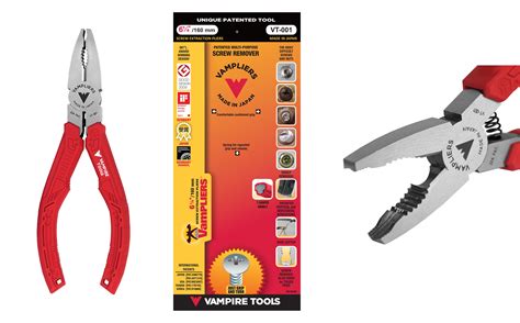 Vampire Tools Vt 001 Vampliers 6 25 Unique Stripped Screw And Bolt Remover Pliers Made In Japan