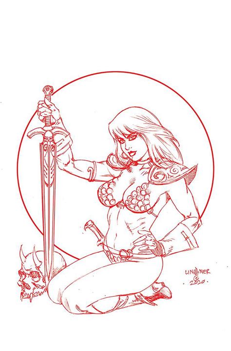 Red Sonja Vol Cover G Variant Joseph Michael Linsner Tint Virgin