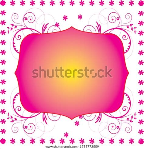 Beautiful Pink Title Vector Background Image Stock Vector Royalty Free