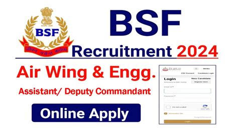 BSF Engineering And Air Wing Recruitment 2024 For Assistant Deputy