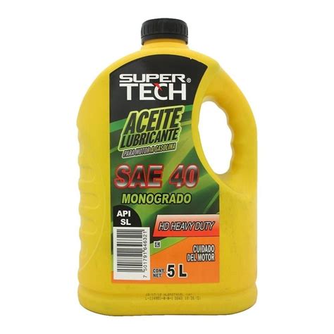 Aceite Monogrado Super Tech Sae De Litros Walmart